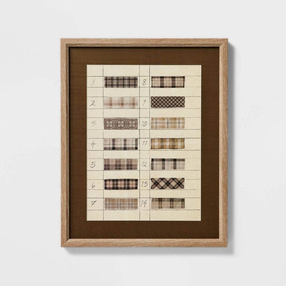 Studio McGee 16x20 Ribbon Pattern Framed Wall Art - Threshold